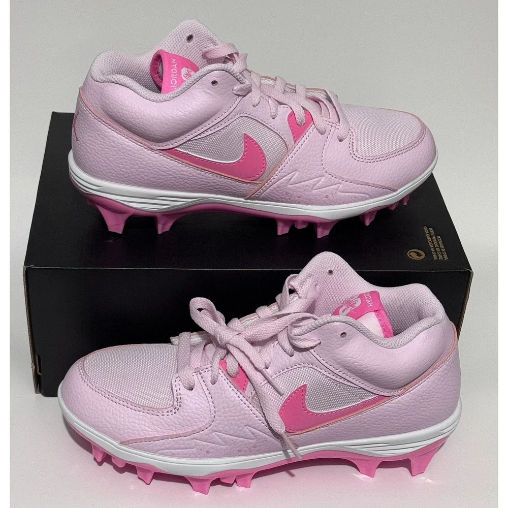 Nike Air Jordan Stadium 90 Cleat Pink Foam Football Men's Size 8 $135